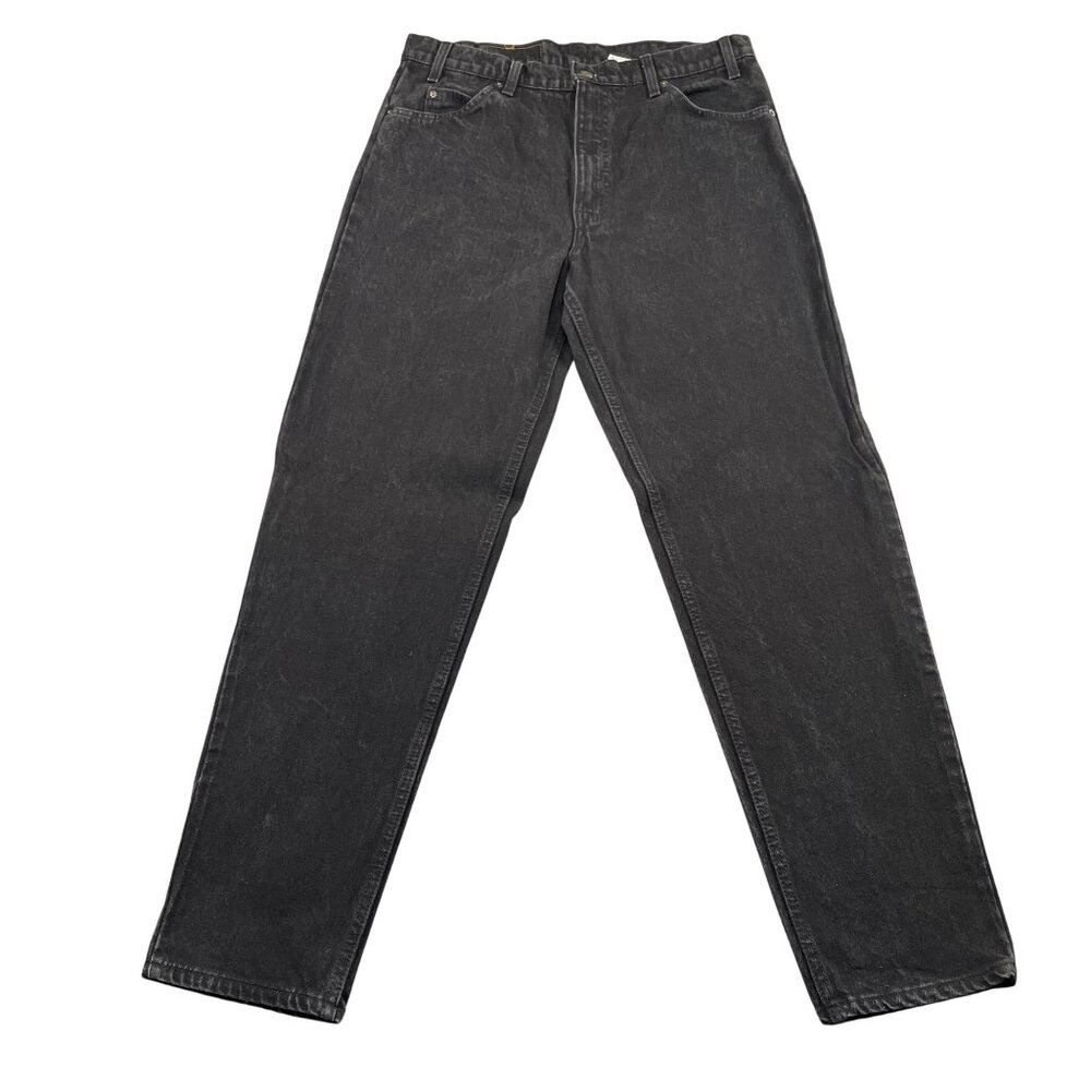 VTG‎ 90s Levi's 550 Jeans Men 36x32 Black Orange Tab Relaxed USA Made Denim